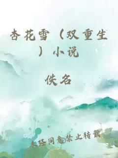 杏花雪（双重生）小说